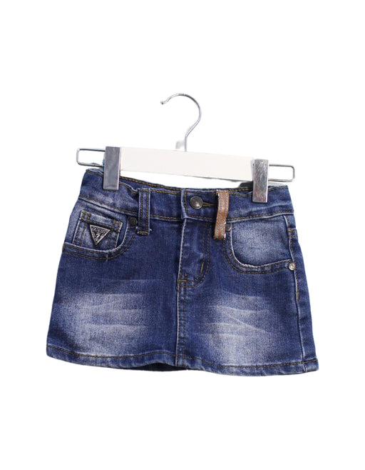 A Blue Short Skirts from Guess in size 2T for girl. (Front View)