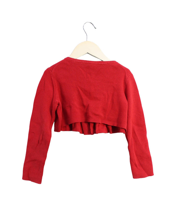 A Red Cardigans from Janie & Jack in size 4T for girl. (Back View)