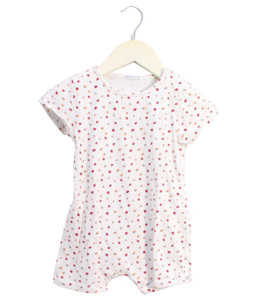 A White Short Sleeve Rompers from Bout'Chou in size 18-24M for girl. (Front View)