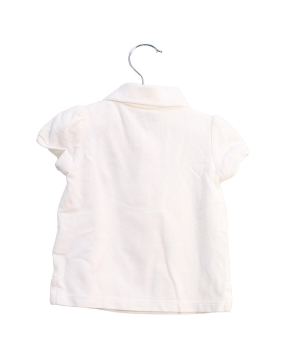 A White Short Sleeve Polos from Ralph Lauren in size 6-12M for girl. (Back View)