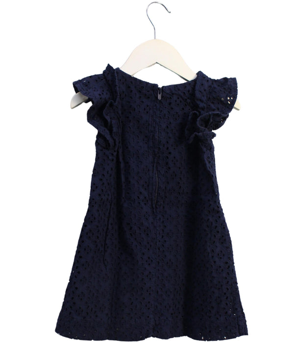 A Navy Short Sleeve Dresses from Polo Ralph Lauren in size 2T for girl. (Back View)