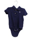 A Navy Short Sleeve Bodysuits from Ralph Lauren in size 6-12M for boy. (Front View)