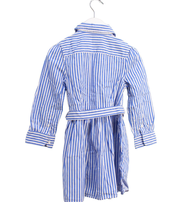 A Blue Long Sleeve Dresses from Polo Ralph Lauren in size 3T for girl. (Back View)
