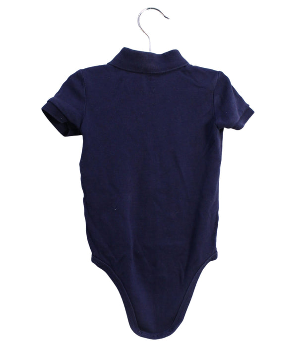 A Navy Short Sleeve Bodysuits from Ralph Lauren in size 6-12M for boy. (Back View)