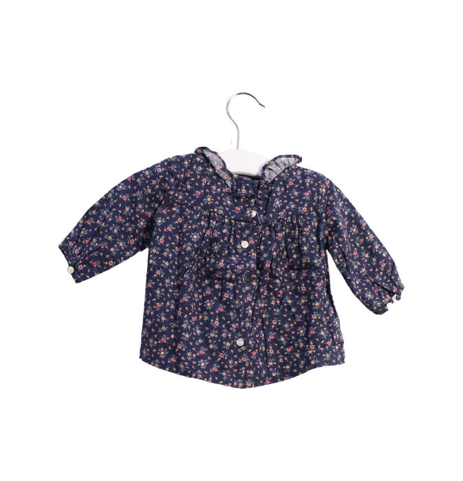 A Navy Long Sleeve Tops from Ralph Lauren in size 0-3M for girl. (Back View)