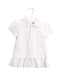 A White Short Sleeve Polos from Ralph Lauren in size 18-24M for girl. (Front View)