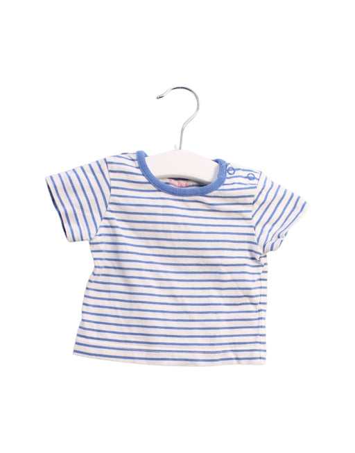 A White Short Sleeve T Shirts from Boden in size 0-3M for girl. (Front View)