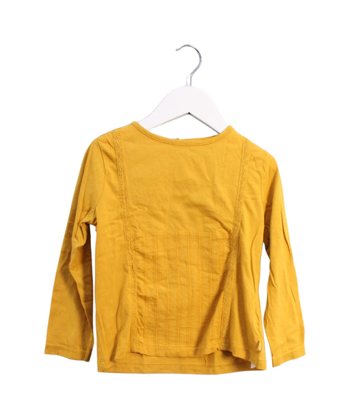 A Yellow Long Sleeve Tops from Sergent Major in size 4T for girl. (Front View)