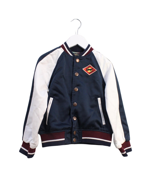 A Navy Lightweight Jackets from Velveteen in size 6T for boy. (Front View)