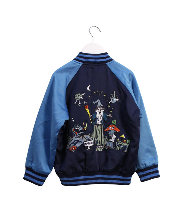 A Blue Lightweight Jackets from Stella McCartney in size 6T for boy. (Back View)