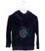 A Navy Zippered Sweatshirts from Vilebrequin in size 6T for girl. (Back View)
