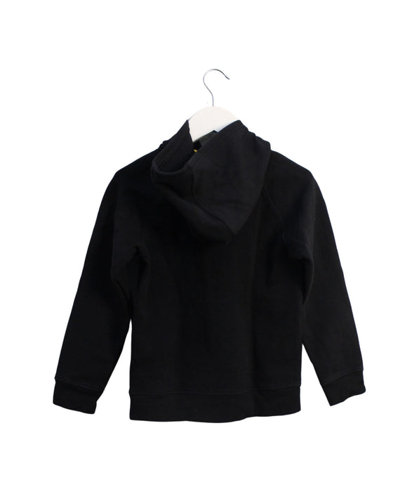A Black Zippered Sweatshirts from Boss in size 8Y for boy. (Back View)