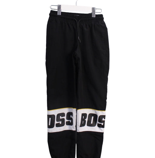 A Black Casual Pants from Boss in size 8Y for boy. (Front View)