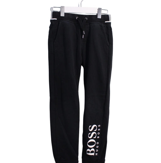 A Black Sweatpants from Boss in size 8Y for boy. (Front View)