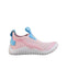 A Pink Sneakers from Adidas in size 3T for girl. (Back View)
