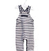 A Navy Sleeveless Jumpsuits from Petit Bateau in size 6-12M for boy. (Front View)