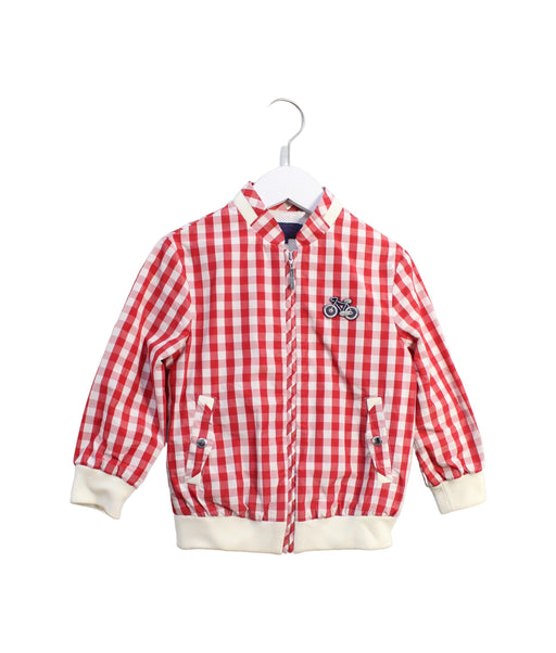 A Red Lightweight Jackets from Nicholas & Bears in size 3T for girl. (Front View)
