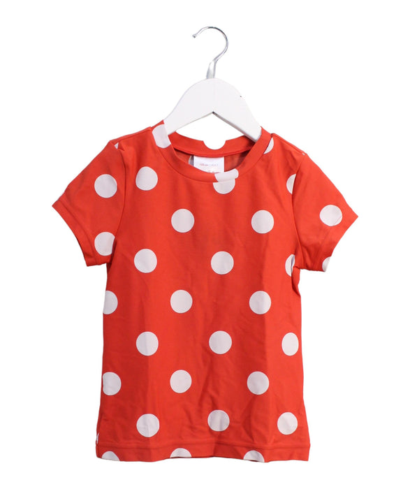 A Red Rash Guards from Hanna Andersson in size 6T for girl. (Front View)