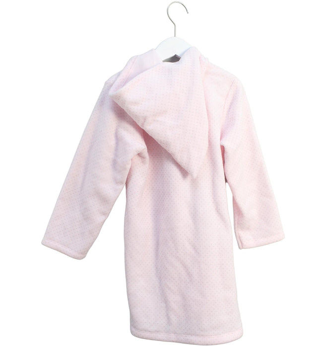 A Pink Bathrobes from Petit Bateau in size 6T for girl. (Back View)