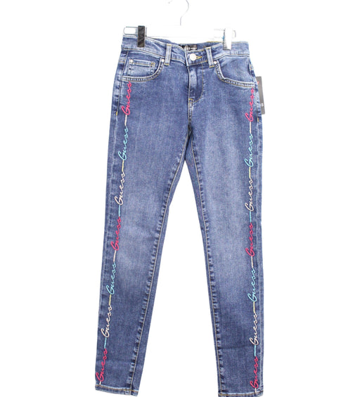 A Blue Jeans from Guess in size 10Y for girl. (Front View)