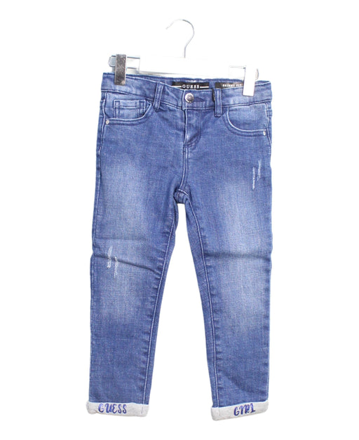 A Blue Jeans from Guess in size 4T for boy. (Front View)