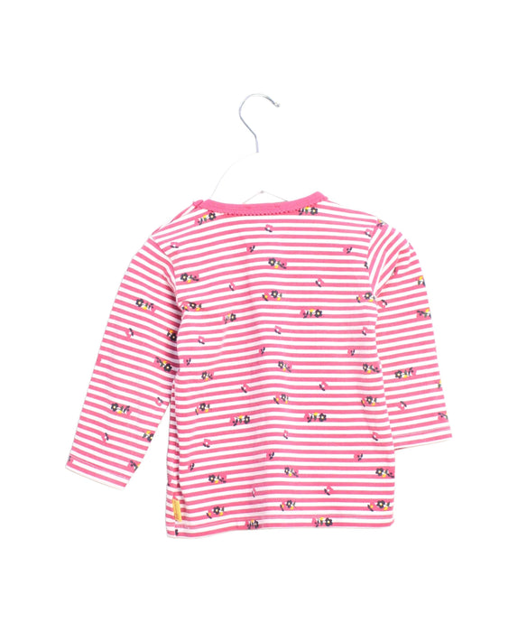 A Pink Long Sleeve Tops from Steiff in size 6-12M for girl. (Back View)
