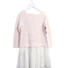 A Pink Sweater Dresses from Petit Bateau in size 6T for girl. (Back View)
