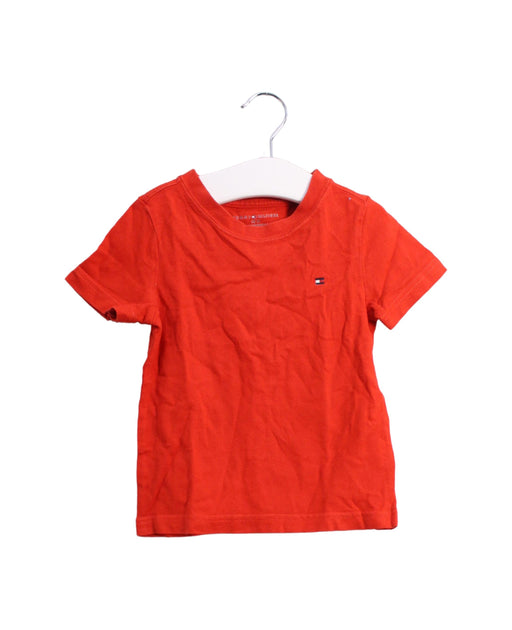 A Orange Short Sleeve T Shirts from Tommy Hilfiger in size 12-18M for boy. (Front View)