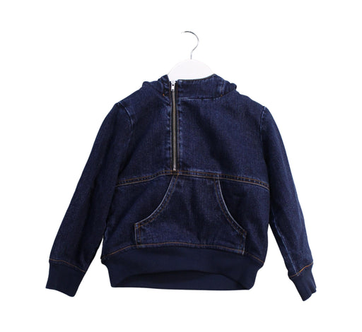 A Navy Lightweight Jackets from A for Apple in size 4T for boy. (Front View)