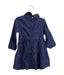 A Navy Long Sleeve Dresses from IKKS in size 12-18M for girl. (Back View)