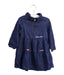A Navy Long Sleeve Dresses from IKKS in size 12-18M for girl. (Front View)