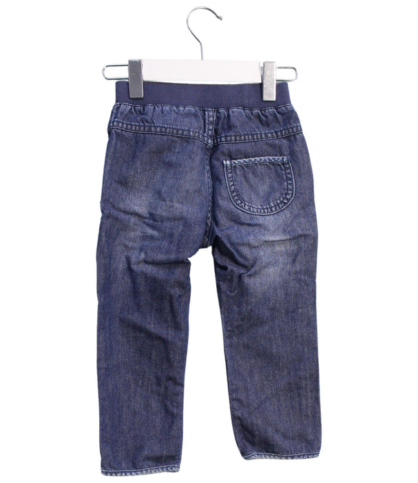 A Navy Jeans from DPAM in size 18-24M for girl. (Back View)