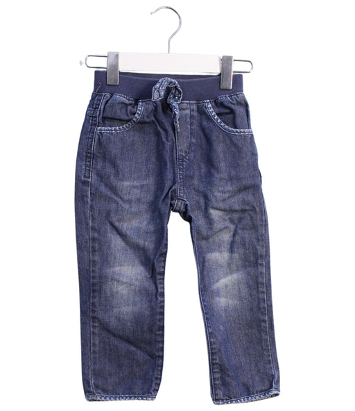A Navy Jeans from DPAM in size 18-24M for girl. (Front View)