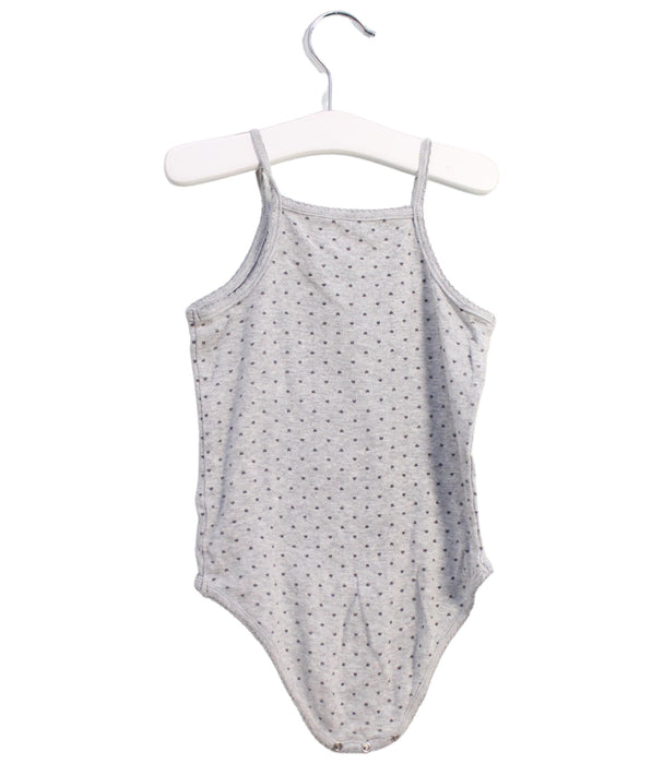A Grey Sleeveless Bodysuits from Bout'Chou in size 18-24M for girl. (Back View)