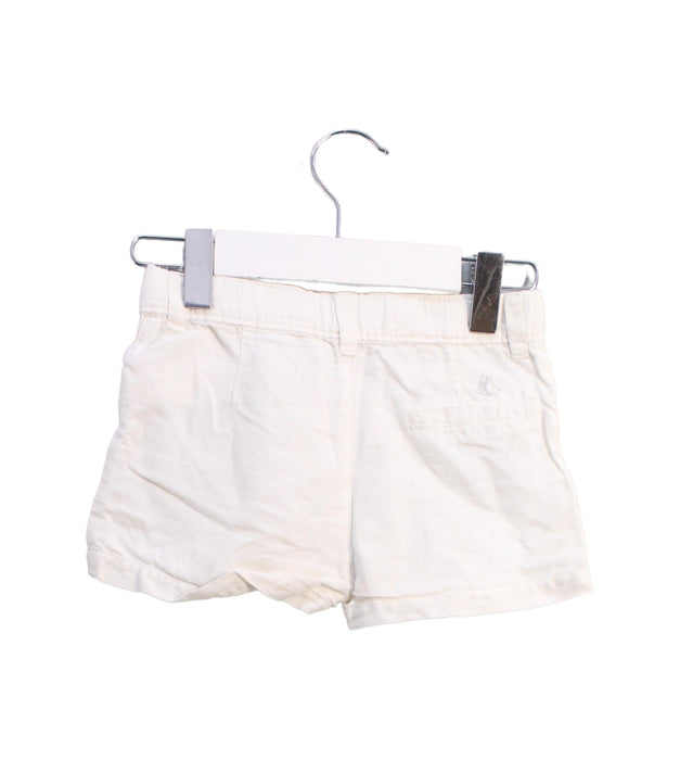 A White Shorts from Petit Bateau in size 12-18M for girl. (Back View)