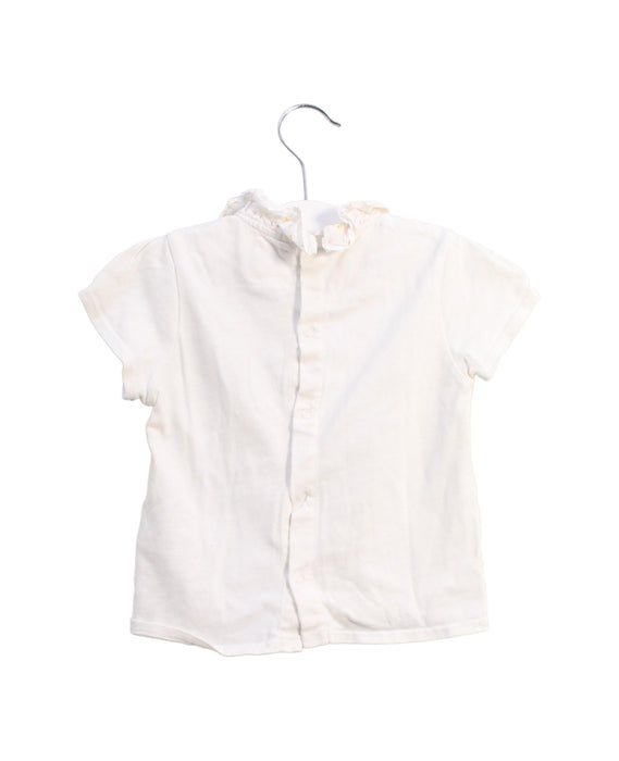 A Ivory Short Sleeve Tops from Carrément Beau in size 2T for girl. (Back View)