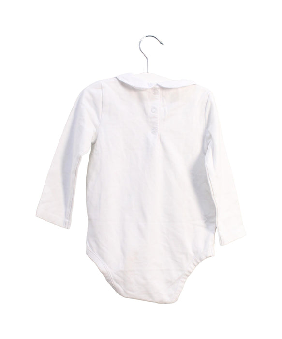 A White Long Sleeve Bodysuits from The Little White Company in size 18-24M for girl. (Back View)