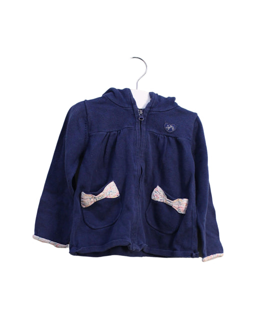 A Navy Lightweight Jackets from Sergent Major in size 12-18M for girl. (Front View)