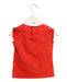 A Red Sleeveless Tops from Catimini in size 2T for girl. (Back View)