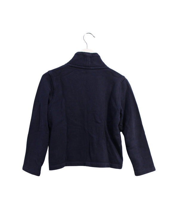 A Navy Lightweight Jackets from Petit Bateau in size 6T for boy. (Back View)