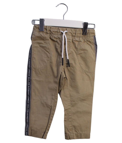 A Beige Casual Pants from Burberry in size 12-18M for boy. (Front View)