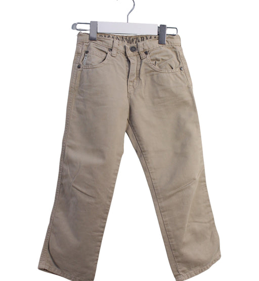 A Beige Casual Pants from Armani in size 4T for boy. (Front View)