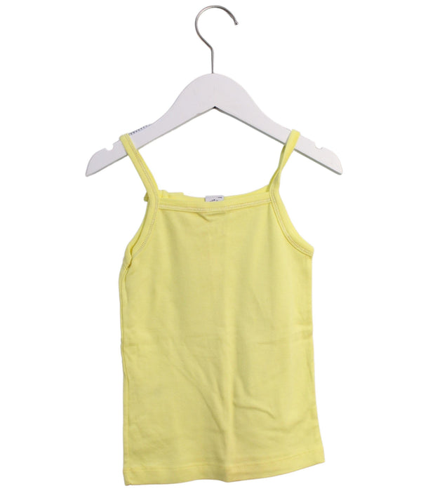 A Yellow Sleeveless Tops from Petit Bateau in size 8Y for girl. (Back View)