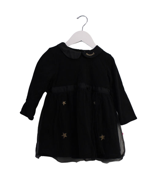 A Black Long Sleeve Dresses from Adorarmi in size 2T for girl. (Front View)