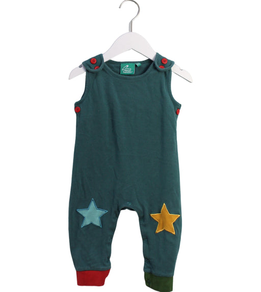 A Green Sleeveless Jumpsuits from Little Green Radicals in size 12-18M for girl. (Front View)