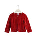 A Red Cardigans from Petit Bateau in size 3T for girl. (Front View)