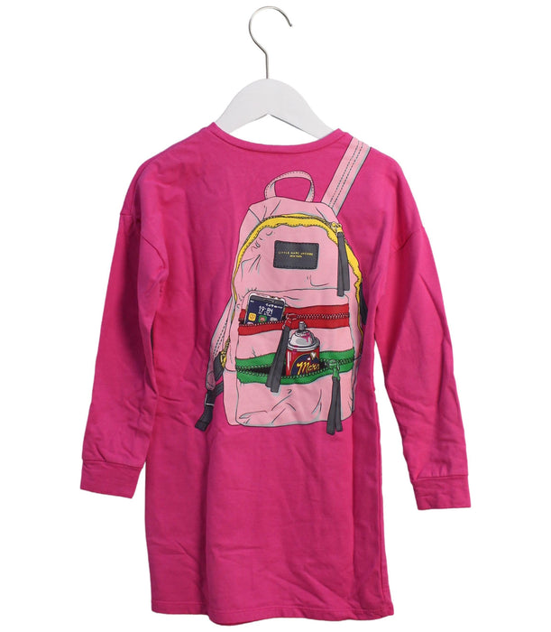 A Pink Long Sleeve Dresses from Little Marc Jacobs in size 6T for girl. (Back View)