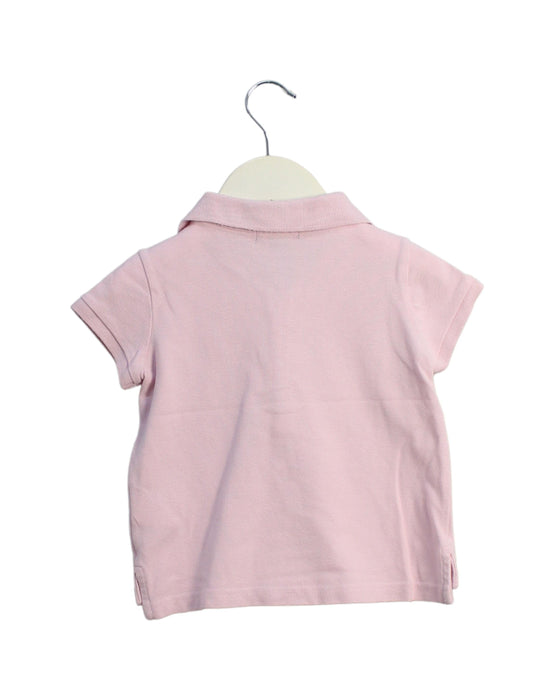 A Pink Short Sleeve Polos from Polo Ralph Lauren in size 3T for girl. (Back View)