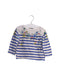 A Blue Long Sleeve Tops from Petit Bateau in size 6-12M for girl. (Front View)