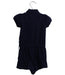 A Navy Short Sleeve Rompers from Ralph Lauren in size 3-6M for girl. (Back View)